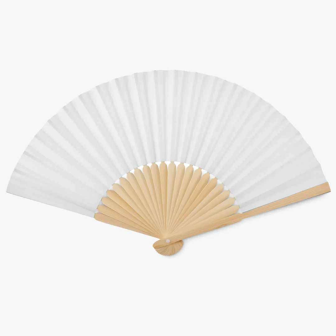 Personalised bamboo fan