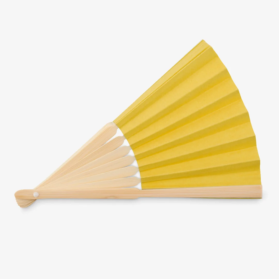 Personalised bamboo fan