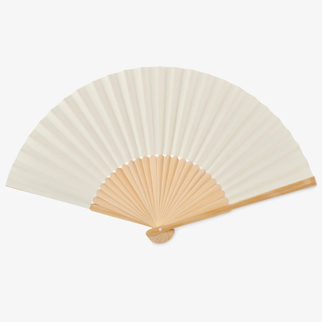 Personalised bamboo fan