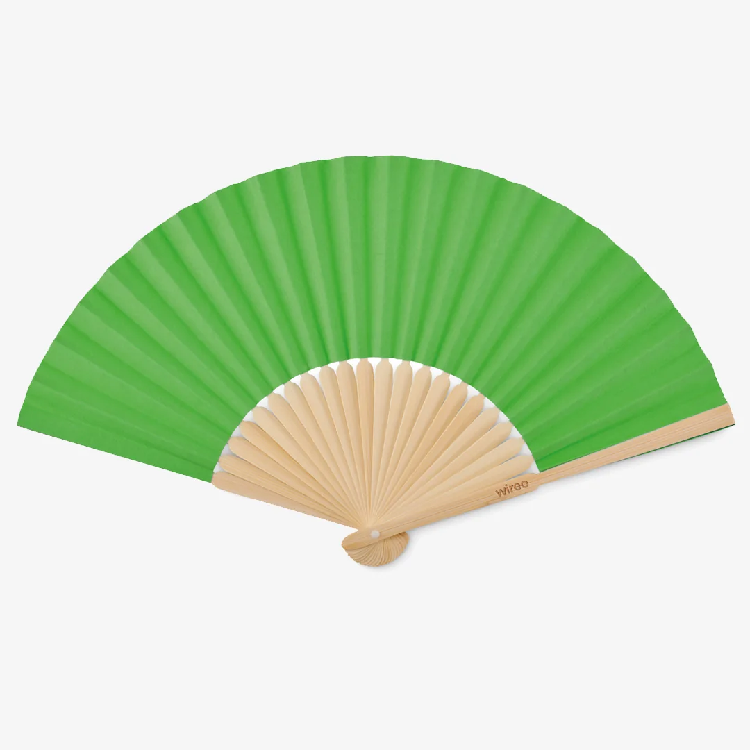 Personalised bamboo fan