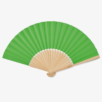 Personalised bamboo fan