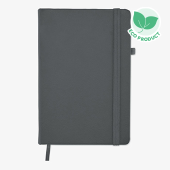 Personalised A5 Notebook with Recycled Leather Cover and Lined Pages