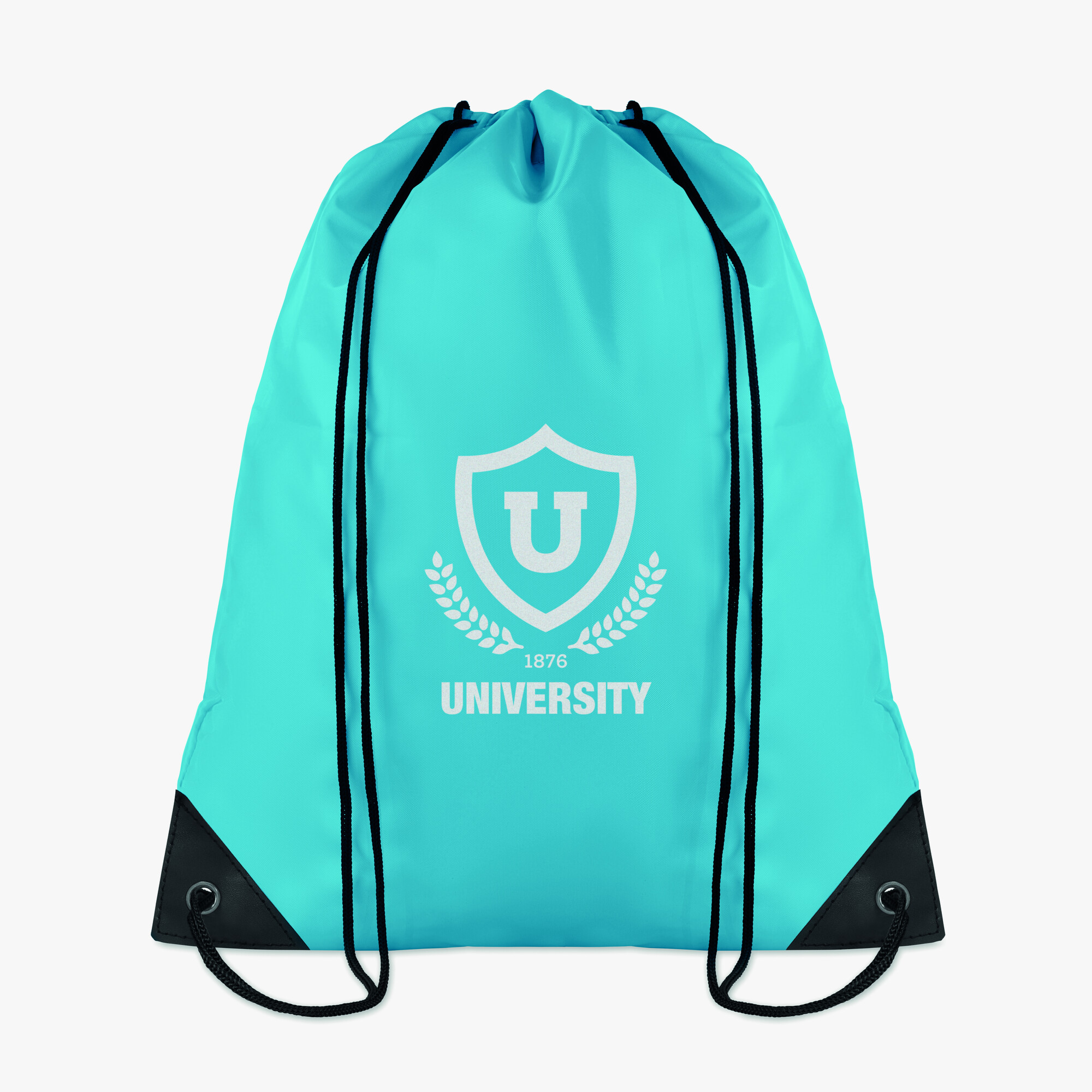 Personalised 190T polyester drawstring backpack, lightweight