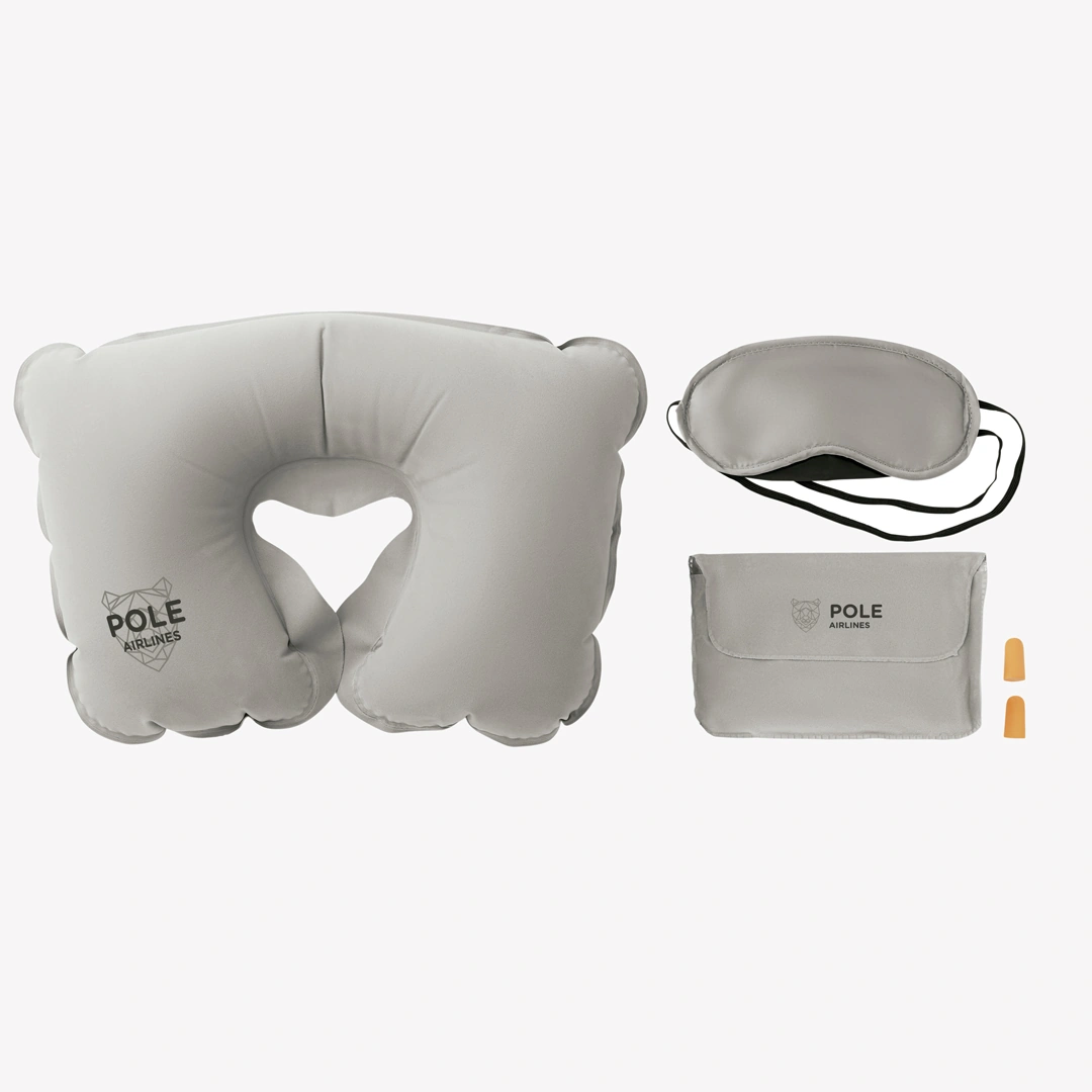 Set de viaje personalizado con almohada
