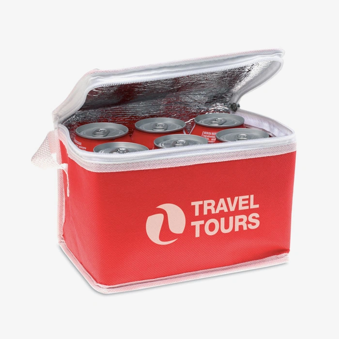 Bolsa enfriadora de papel aluminio para 6 latas