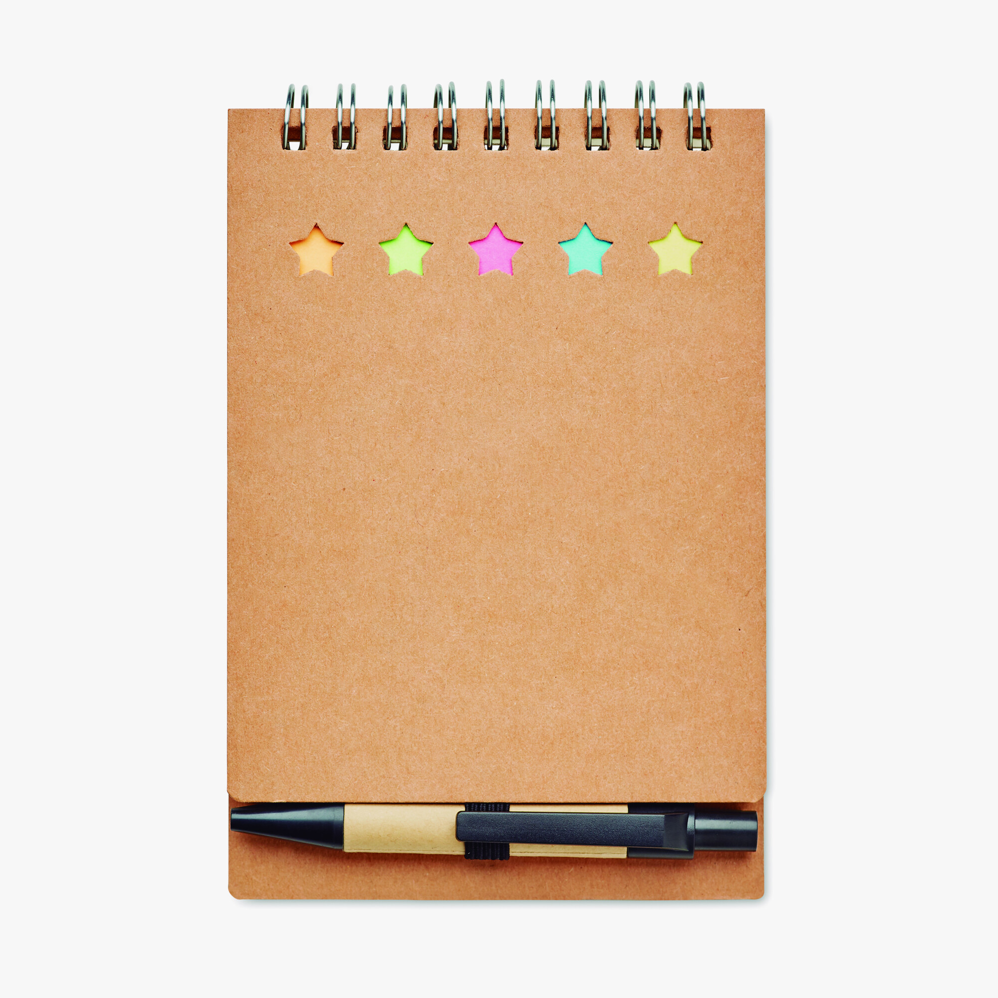 Personalised recycled notepad with pen and sticky notes