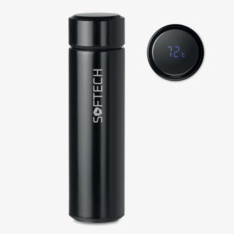Personalised tea infuser thermos with thermometer