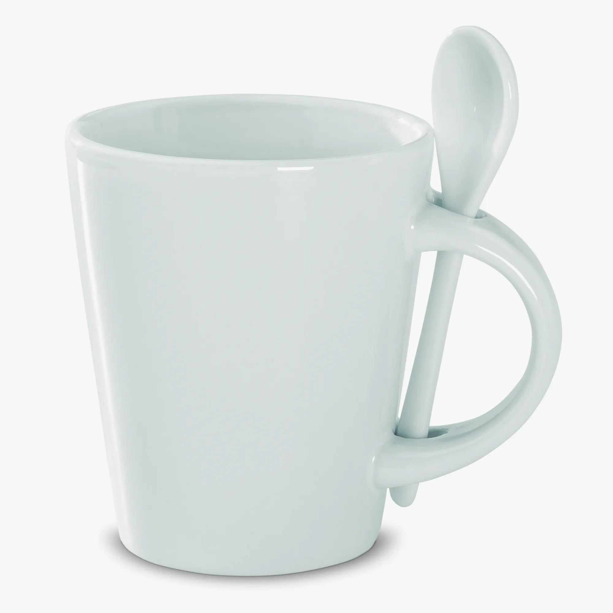 Mug en faïence avec cuillère personnalisé 300 ml