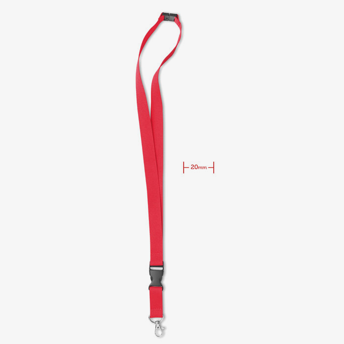 Lanyard con gancho de metal