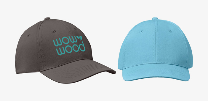 Personalised baseball cap with Velcro closure