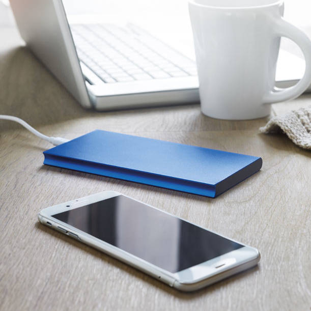 Power bank de 8000 mAh en aluminio reciclado