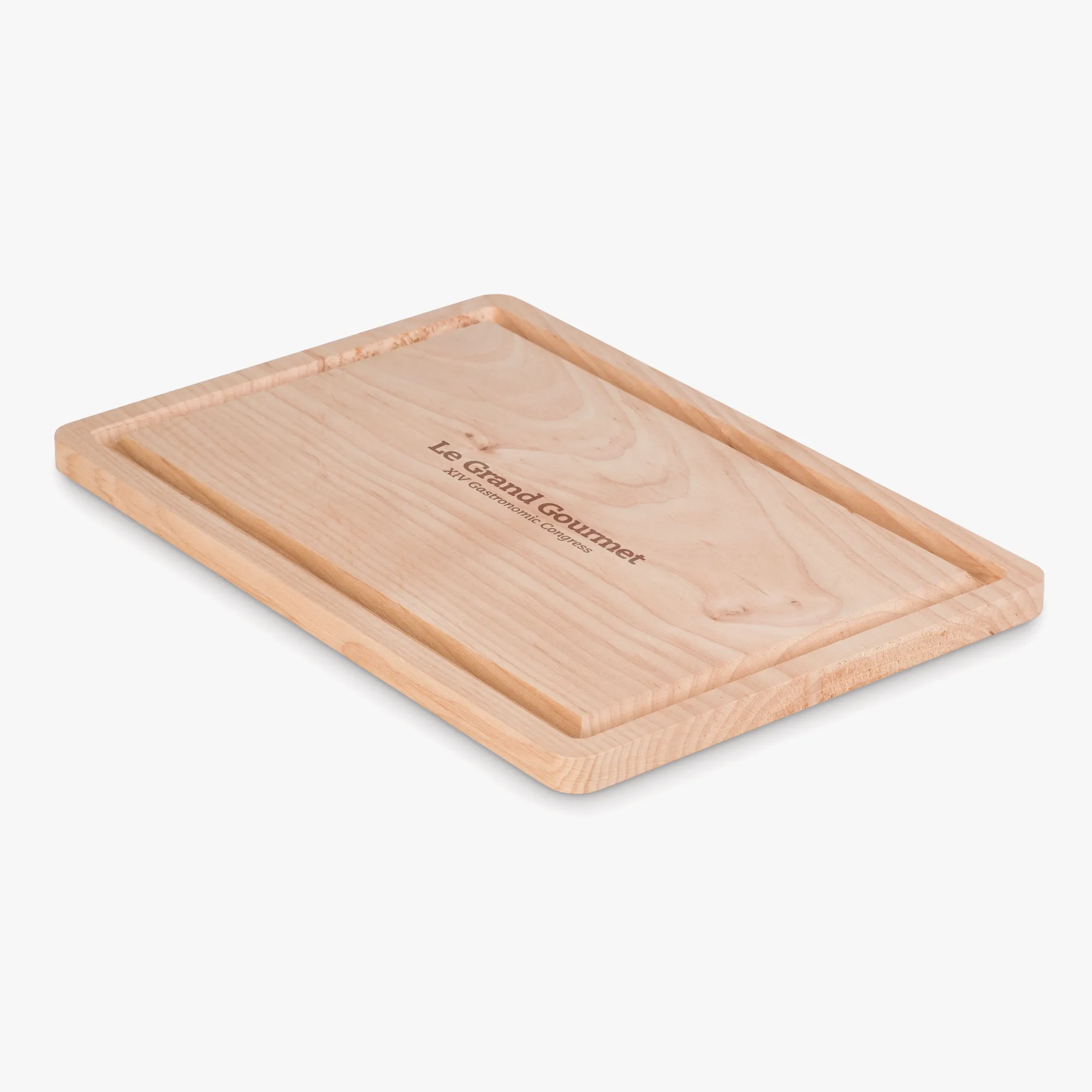 Large personalised chopping board with groove