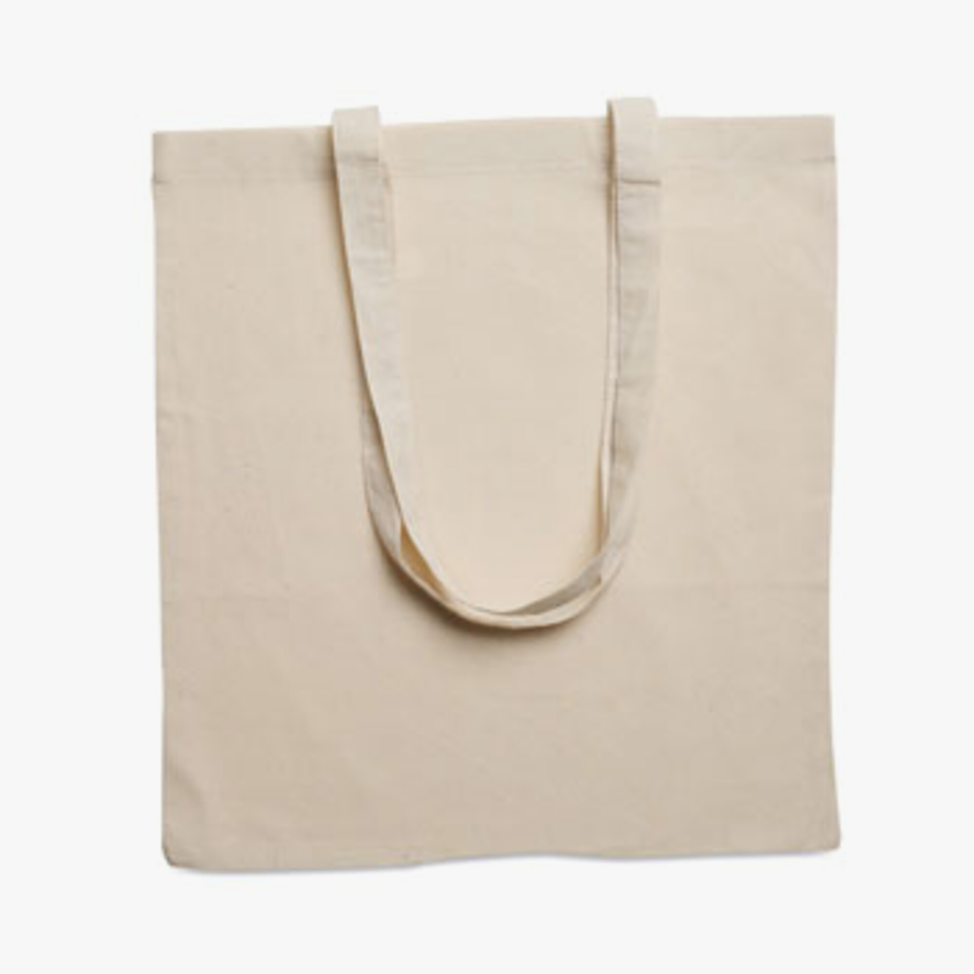 Personalised beige cotton shopping bag
