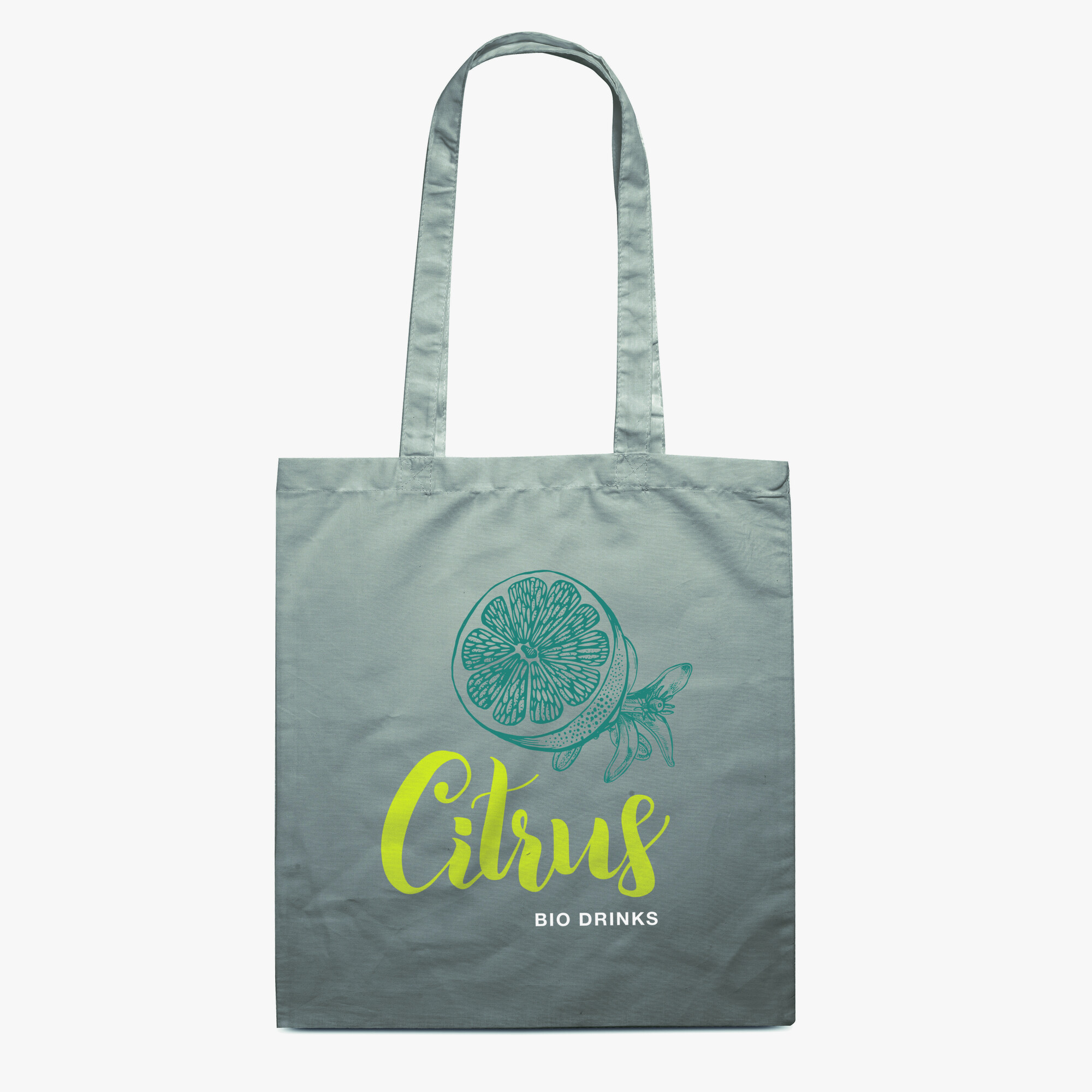 Personalisierte farbige Tragetasche aus Baumwolle