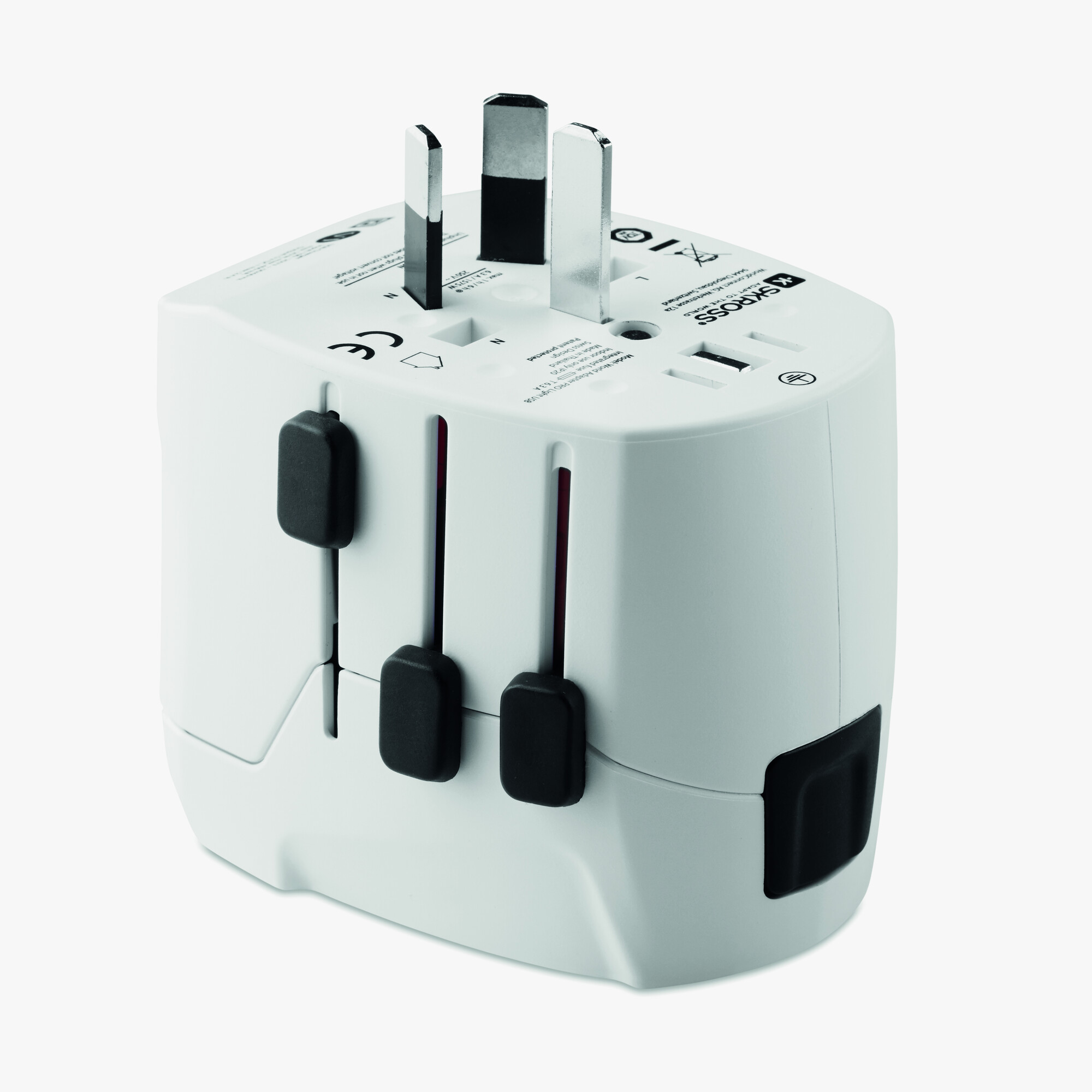 Personalised SKROSS universal travel adapter