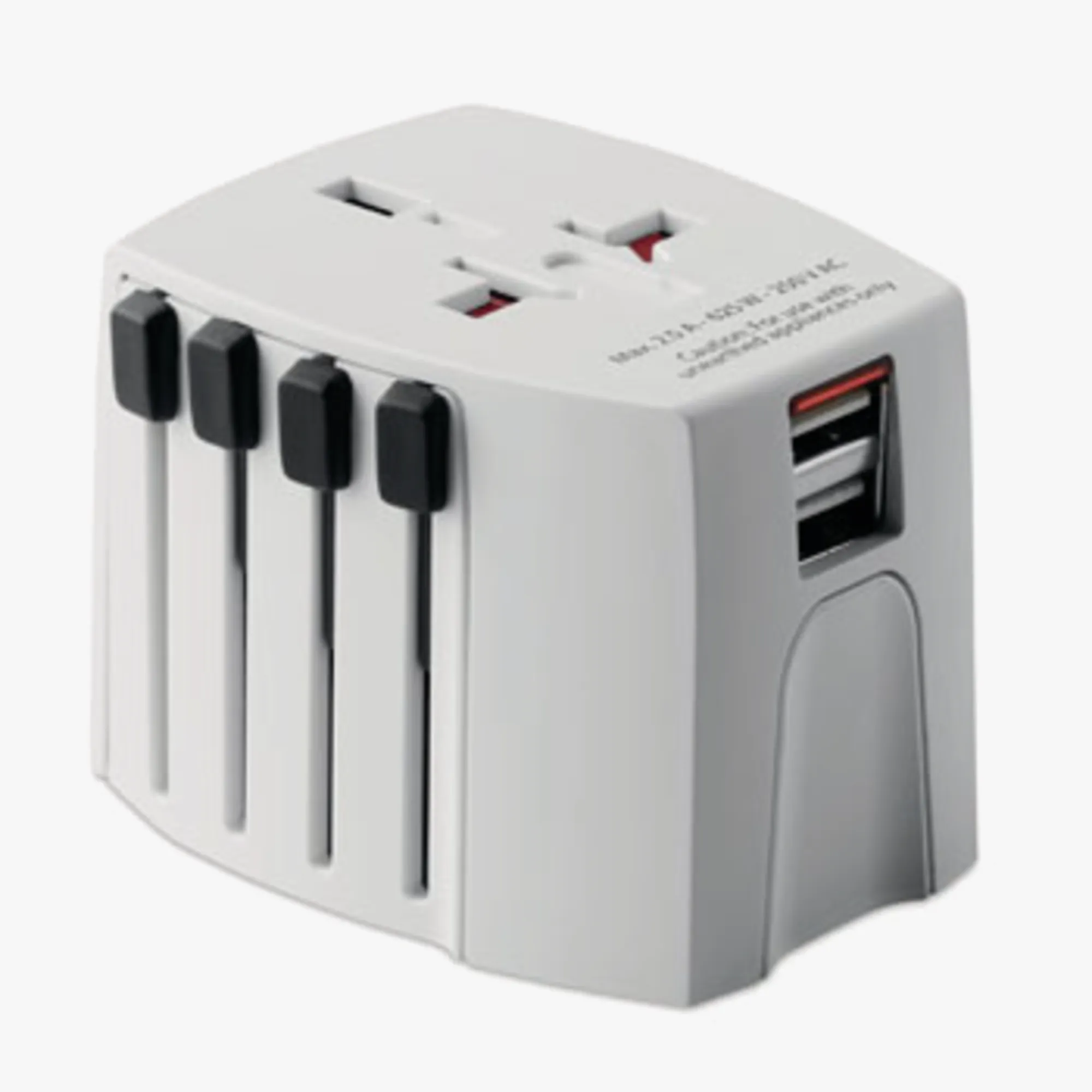 Personalised travel adapter with USB