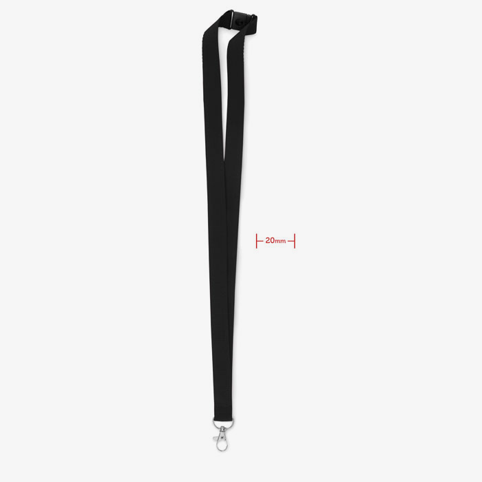 Lanyard con gancho de metal y cierre de seguridad