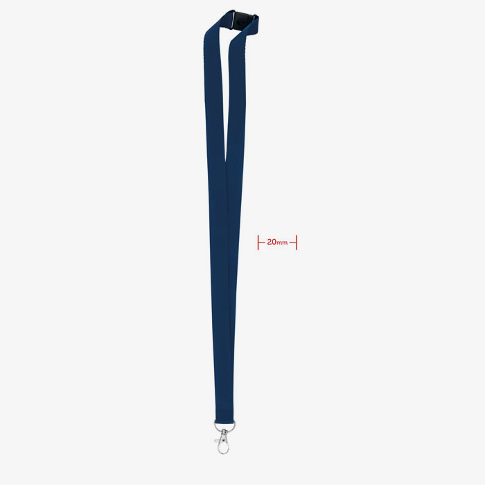 Lanyard con gancho de metal y cierre de seguridad