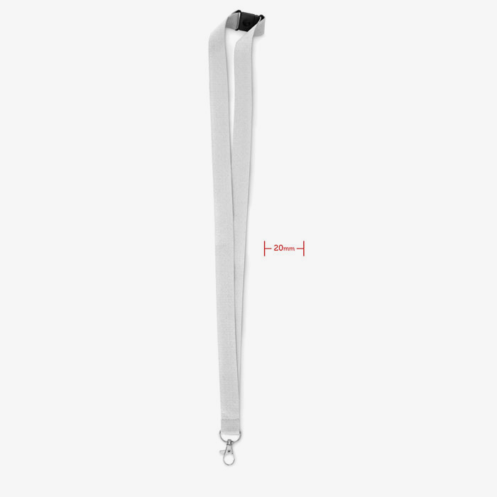 Lanyard con gancho de metal y cierre de seguridad