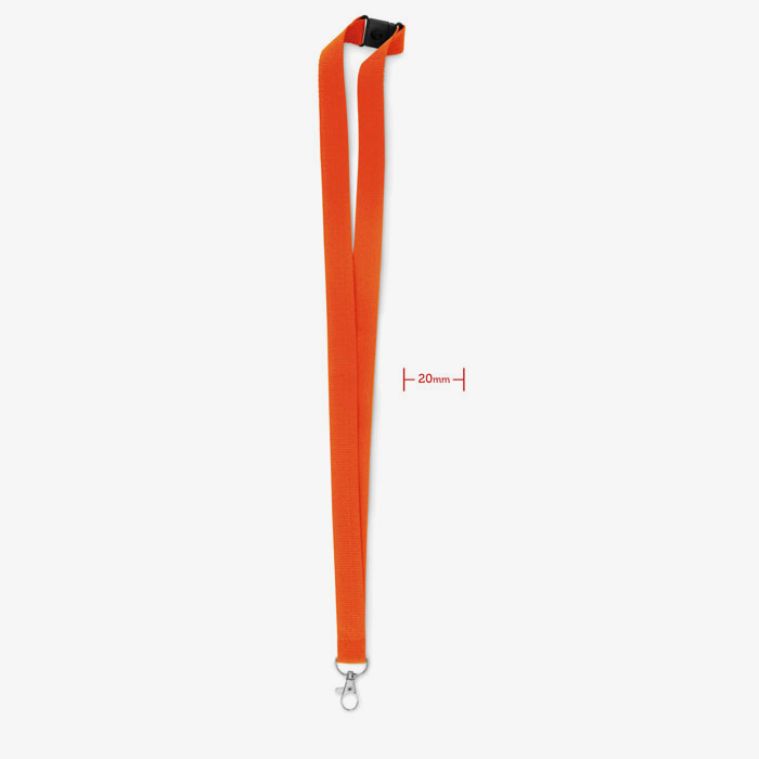 Lanyard con gancho de metal y cierre de seguridad
