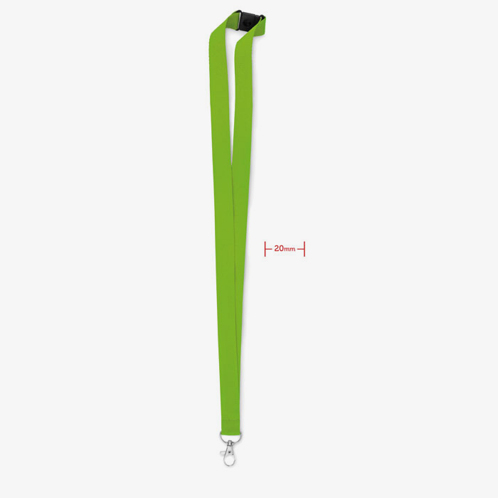 Lanyard con gancho de metal y cierre de seguridad