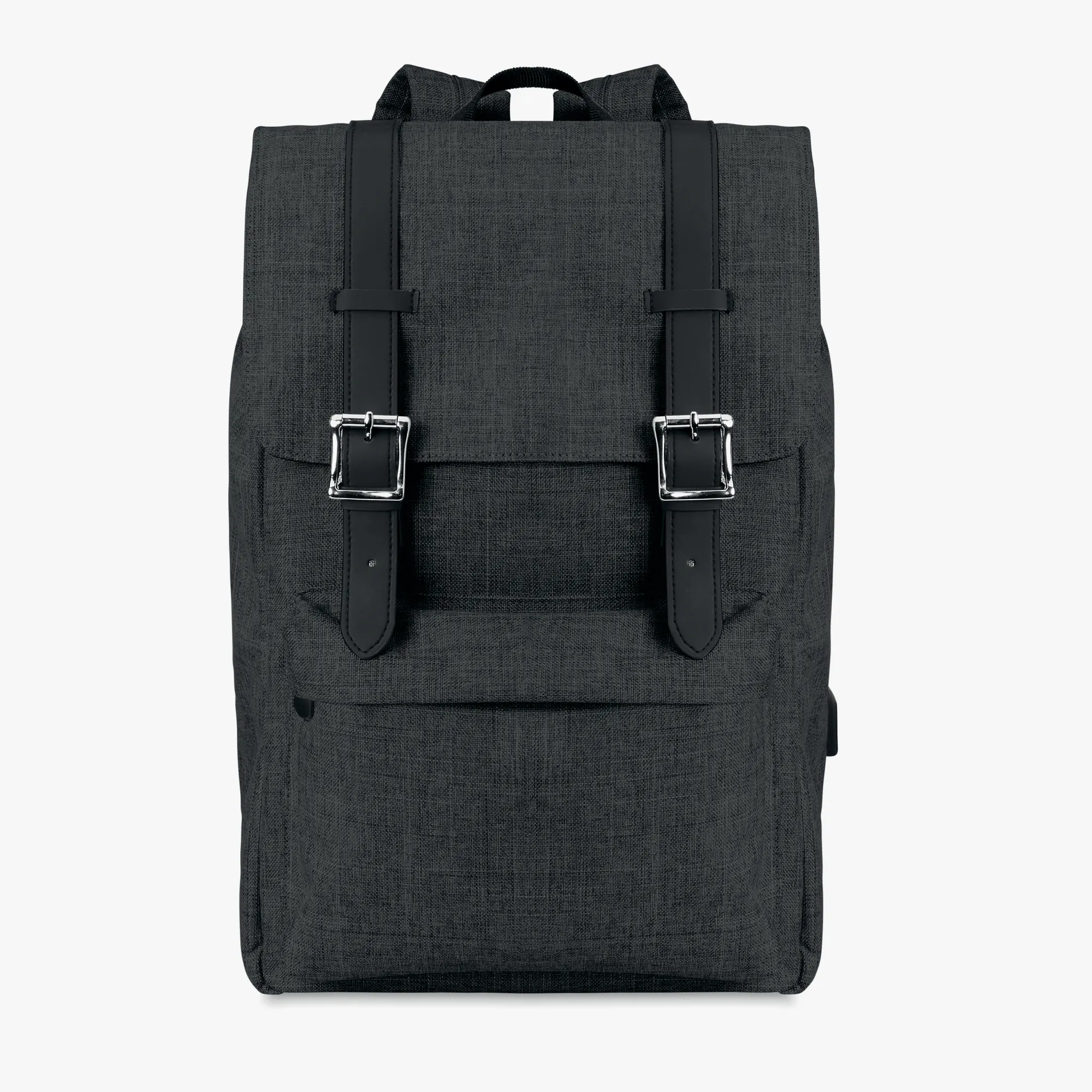 Personalised heathered laptop backpack