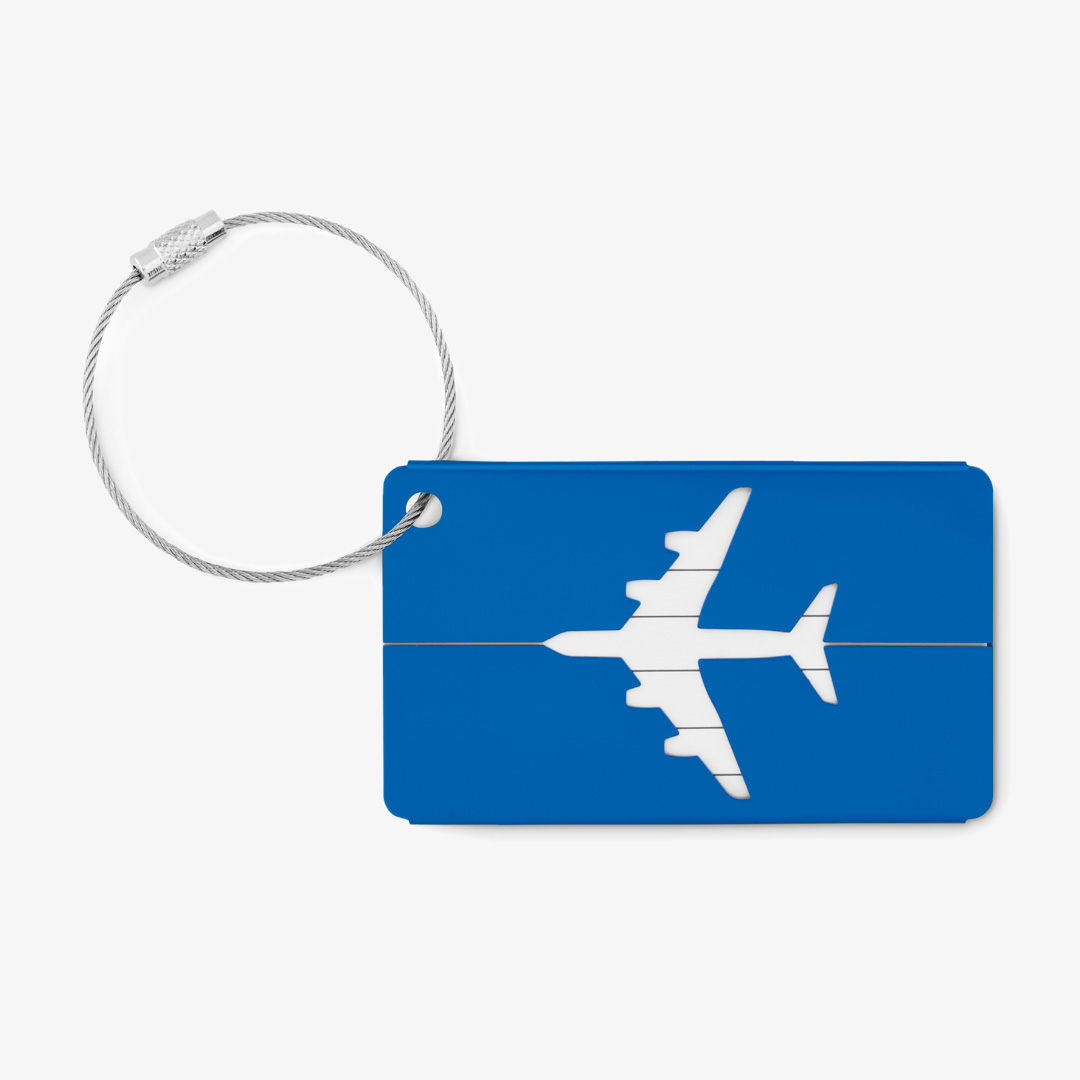 Personalisierter Gepäckanhänger aus Aluminium