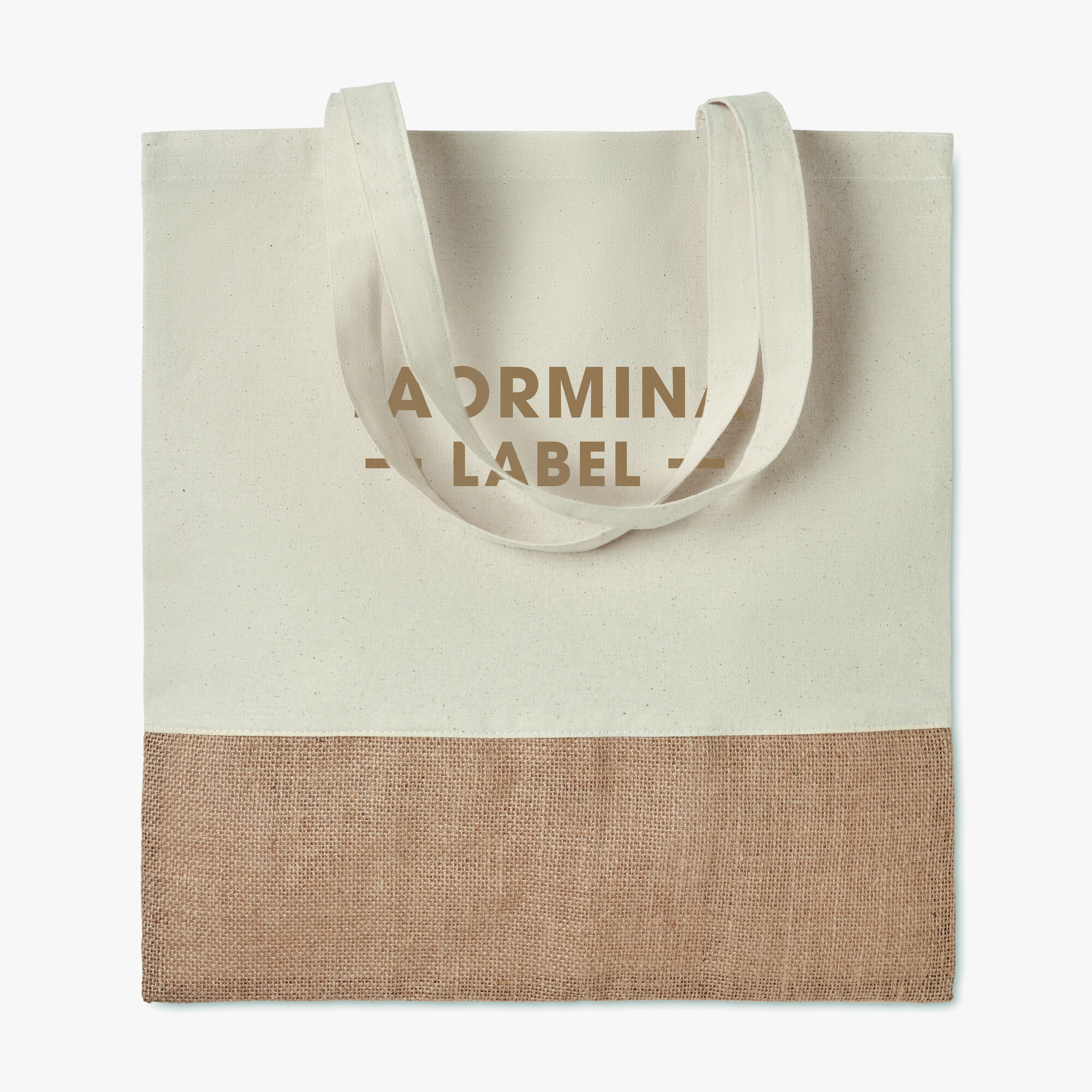 Saco de algodão e juta personalizado