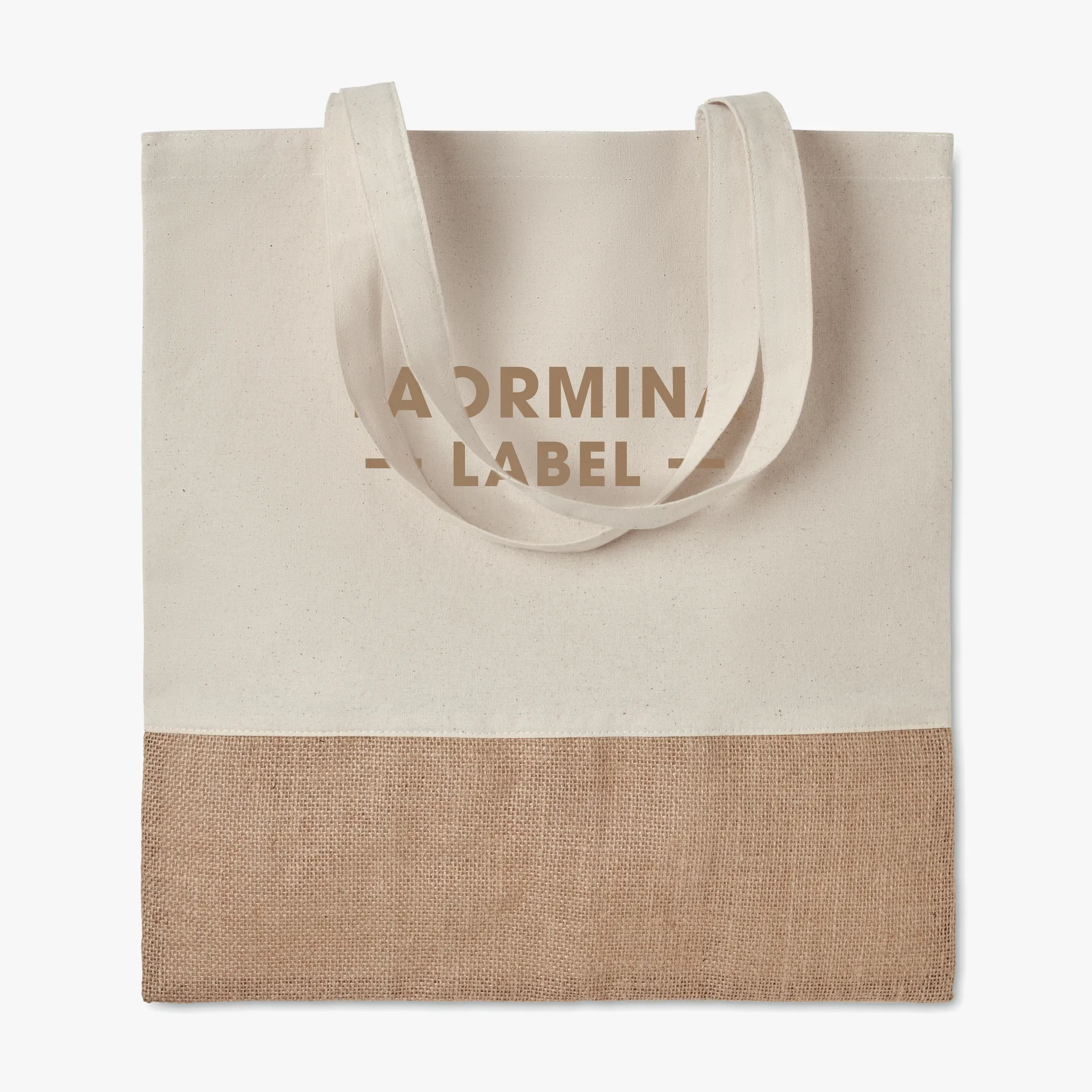 Saco de algodão e juta personalizado