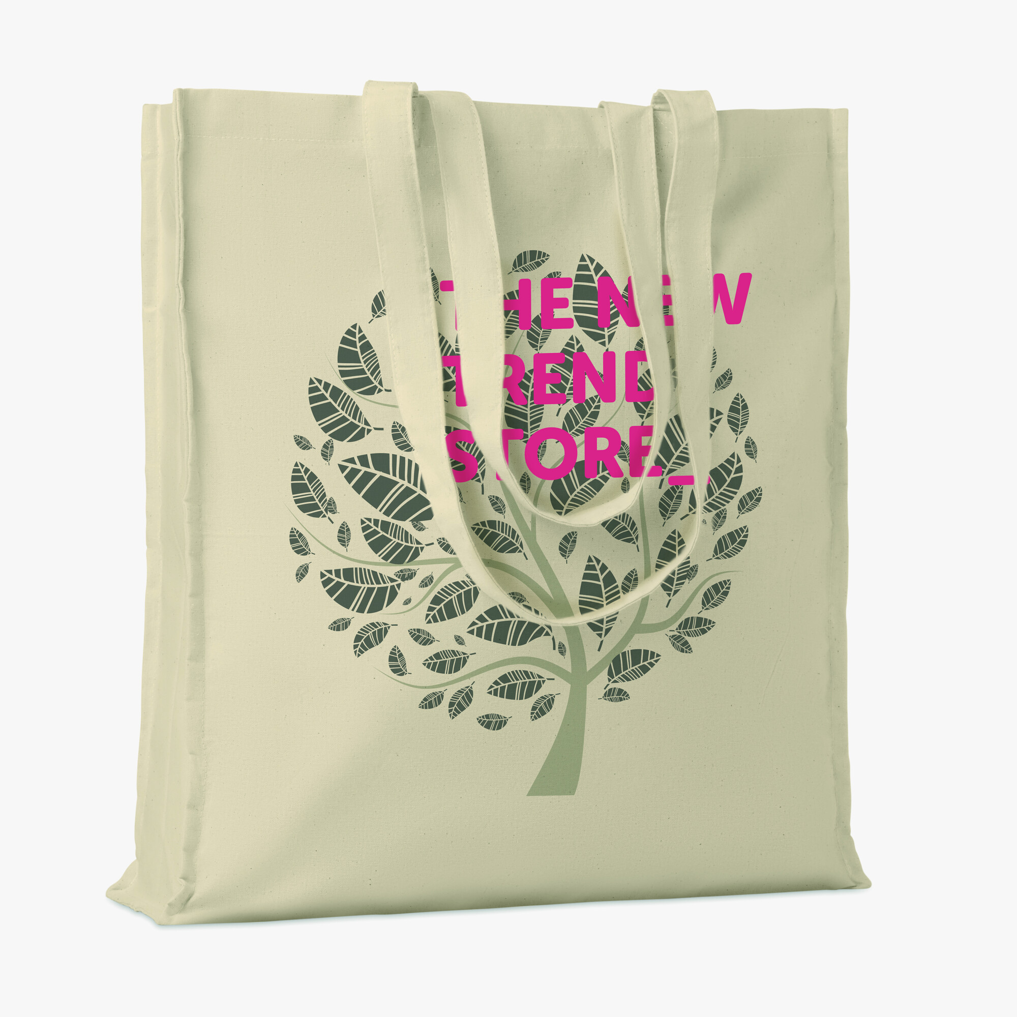 Personalised natural cotton bag 140 g/m²