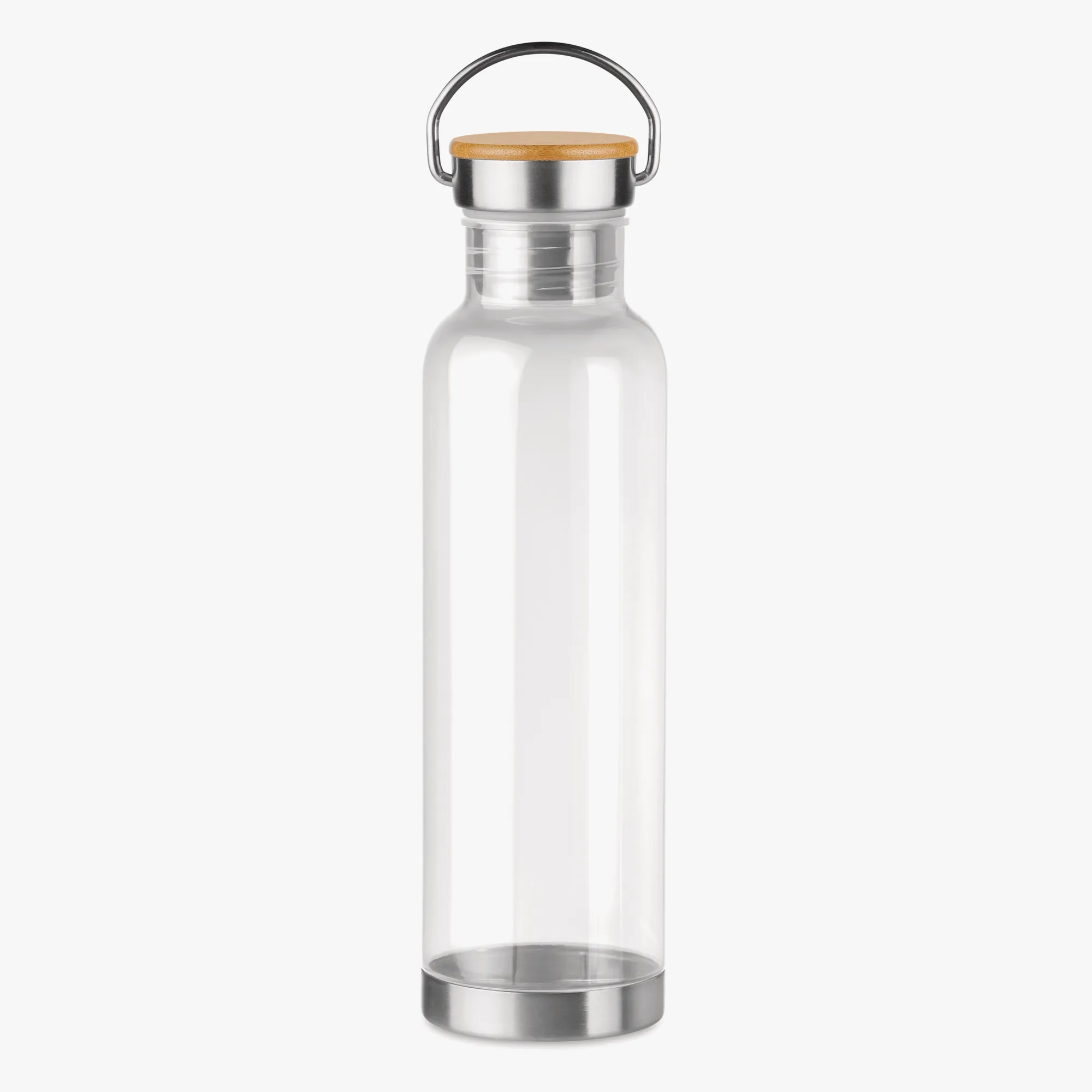 Bouteille personnalisée en tritan 800 ml avec des détail en acier