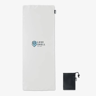 Toalla deportiva personalizada RPET con funda  