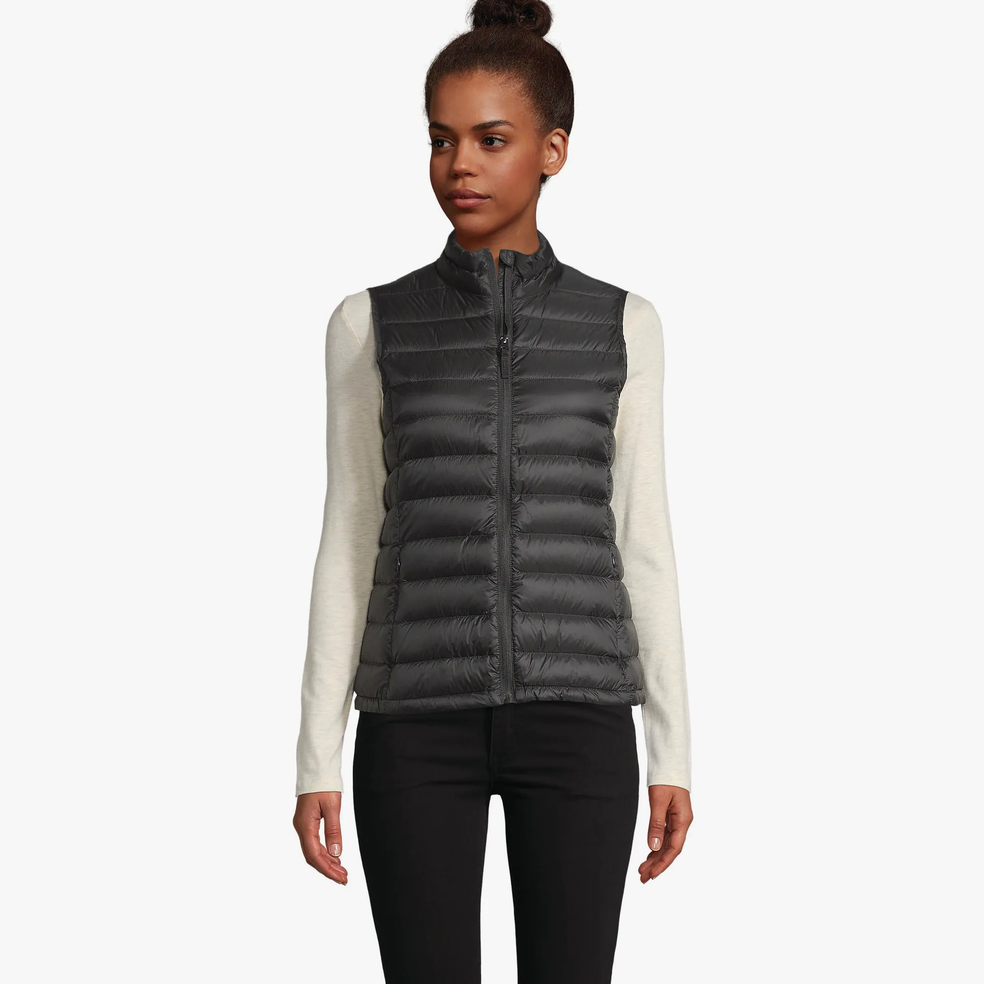 Gilet matelassé personnalisé pour femme avec duvet synthétique