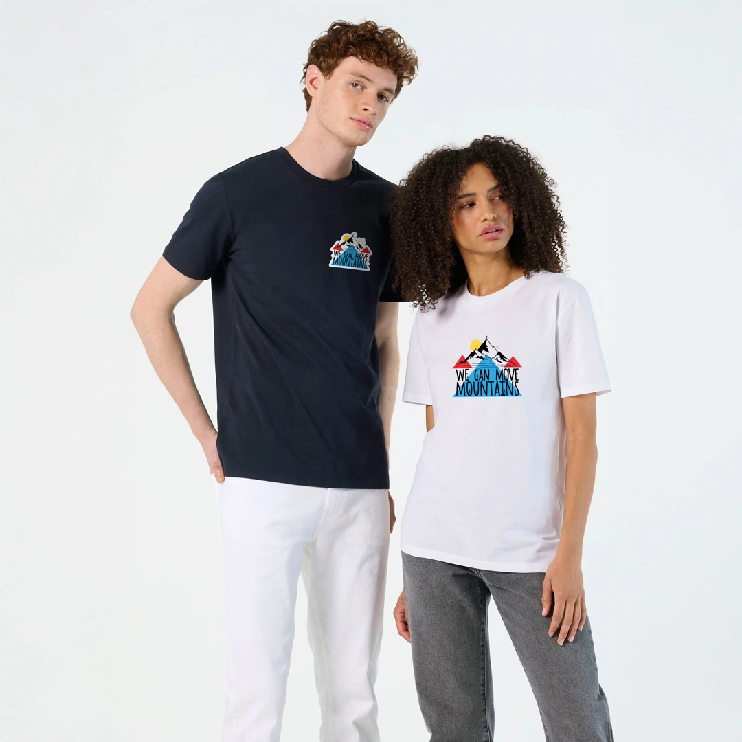 Camiseta personalizada unisex de algodón reciclado Camiseta personalizada unisex de algodón reciclado