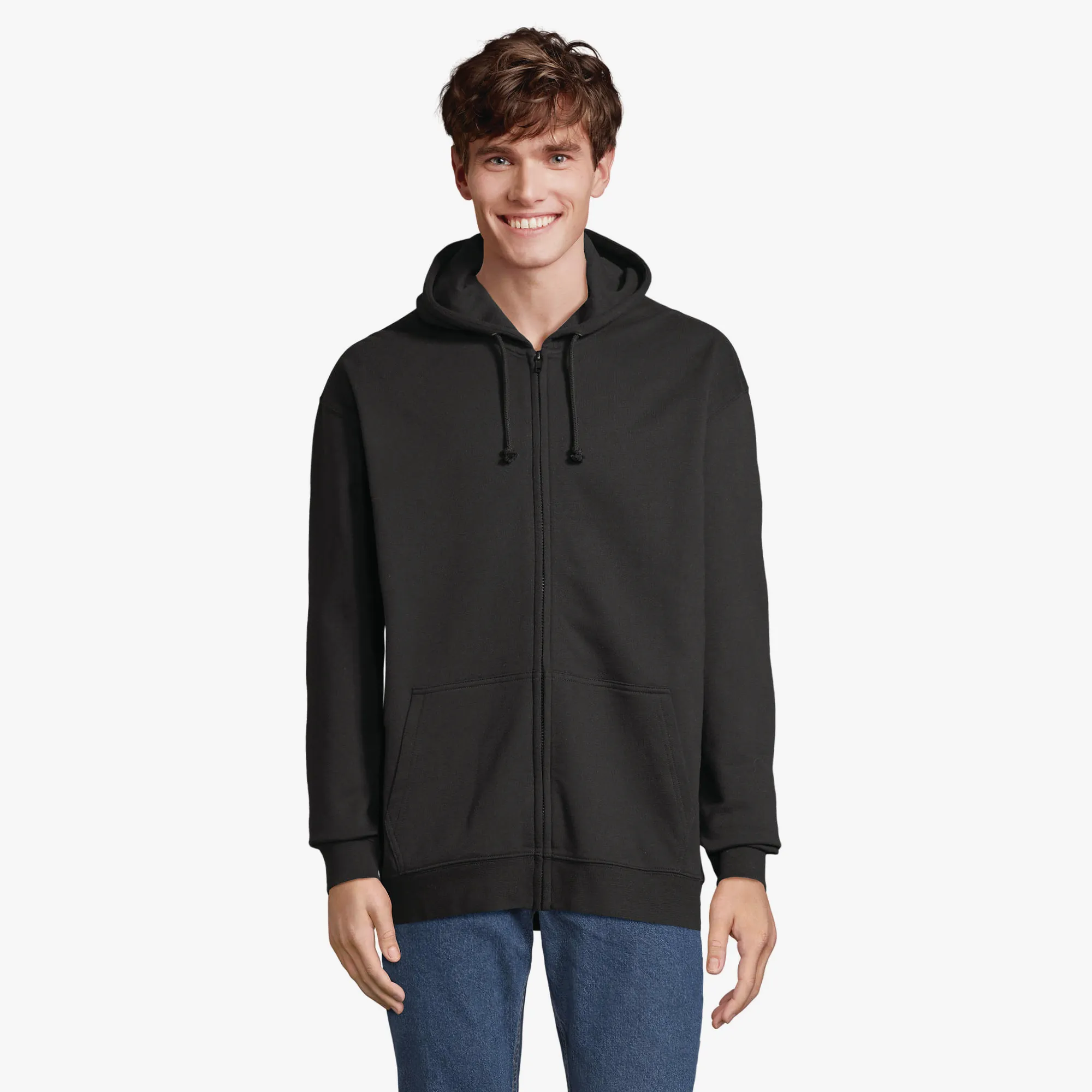 Felpa con cappuccio e zip personalizzata unisex