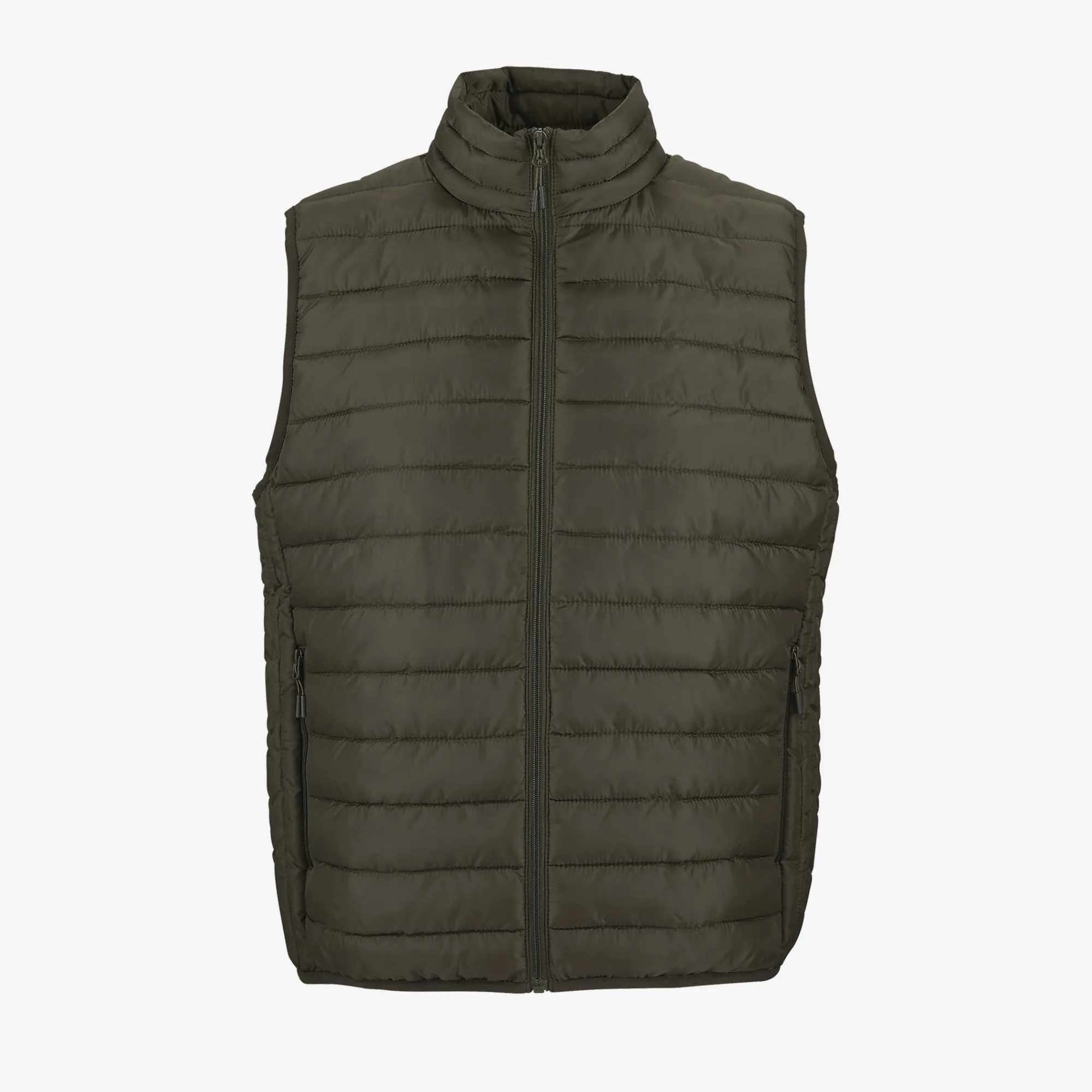 Gilet matelassé personnalisé pour homme avec fermeture éclair