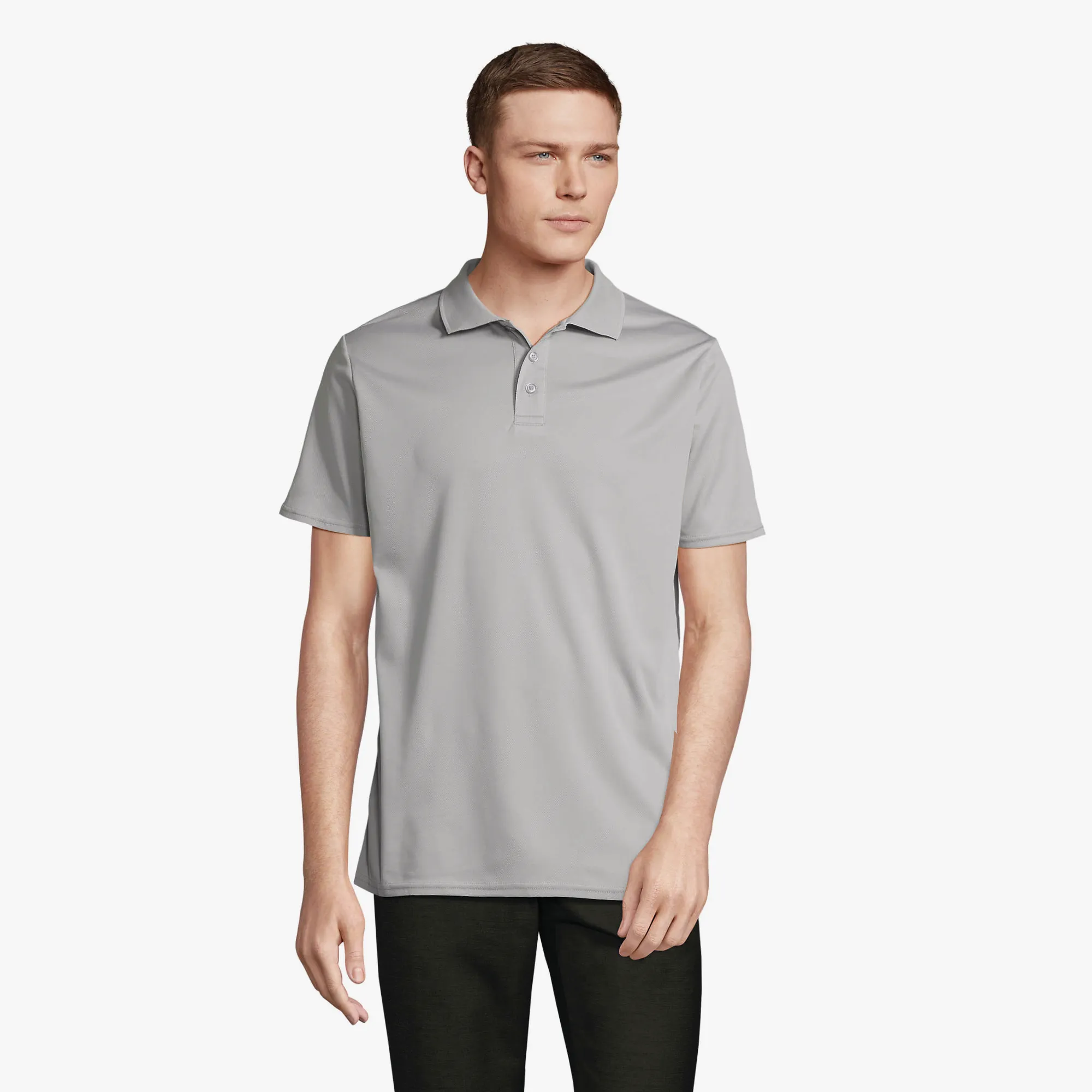 Polo sportif personnalisé unisexe en polyester recyclé