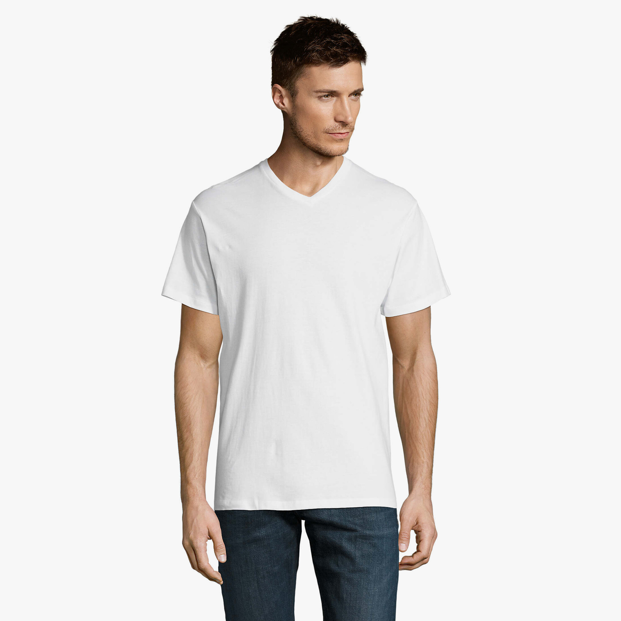 Tee-shirt homme col V