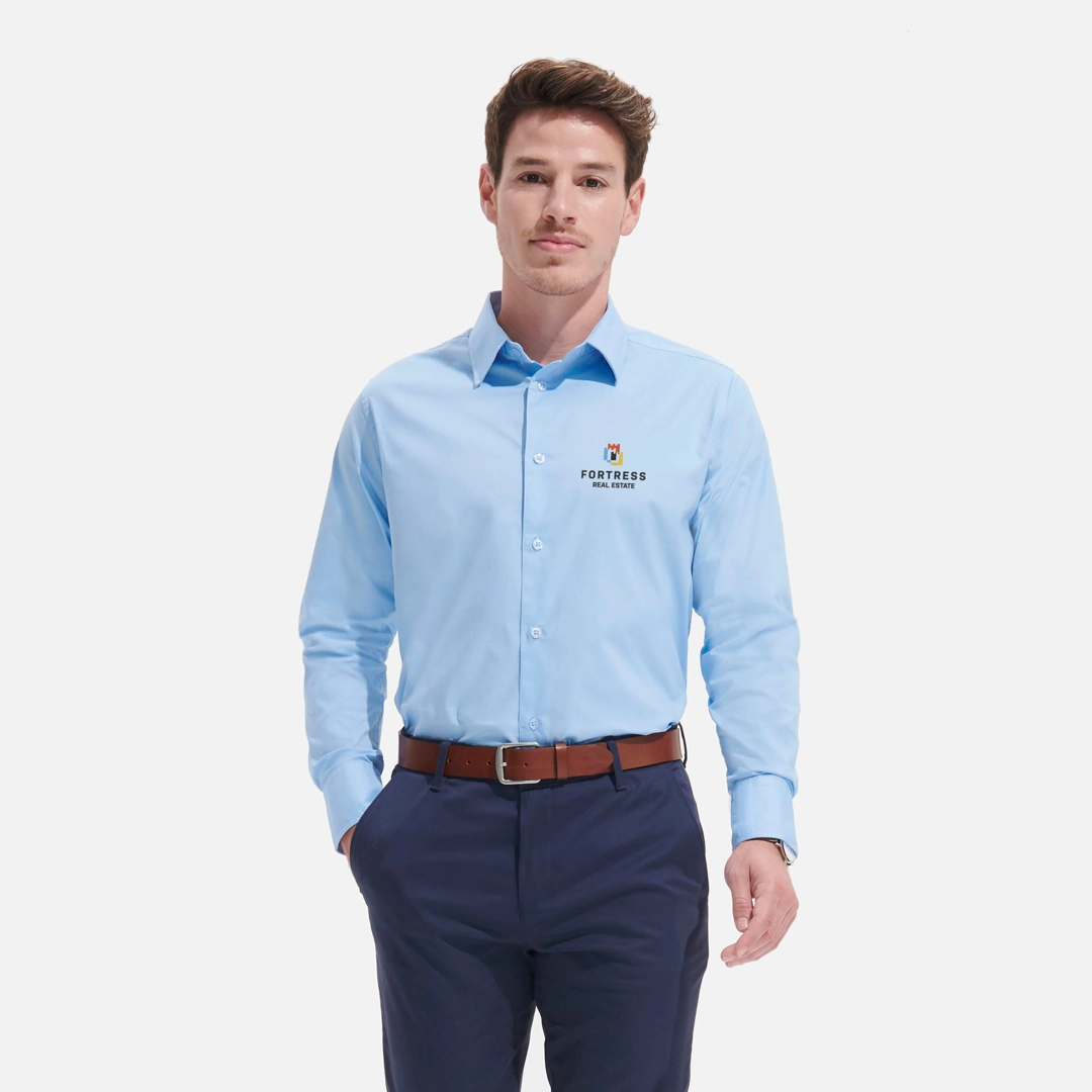 Personalisierbares Herren-Langarmhemd