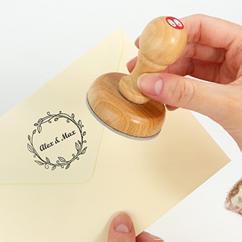 Tampon encreur mariage rond