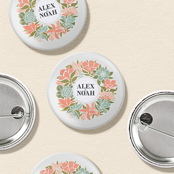 Badges ronds personnalisés 38mm