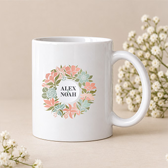 Mug personnalisé céramique blanche 