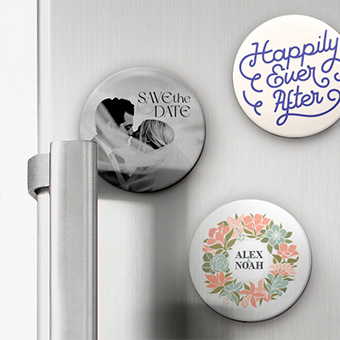 Magnets pour frigo à personnaliser ronds 38mm