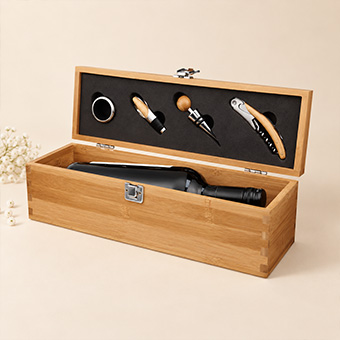 Coffret à vin en bois personnalisé